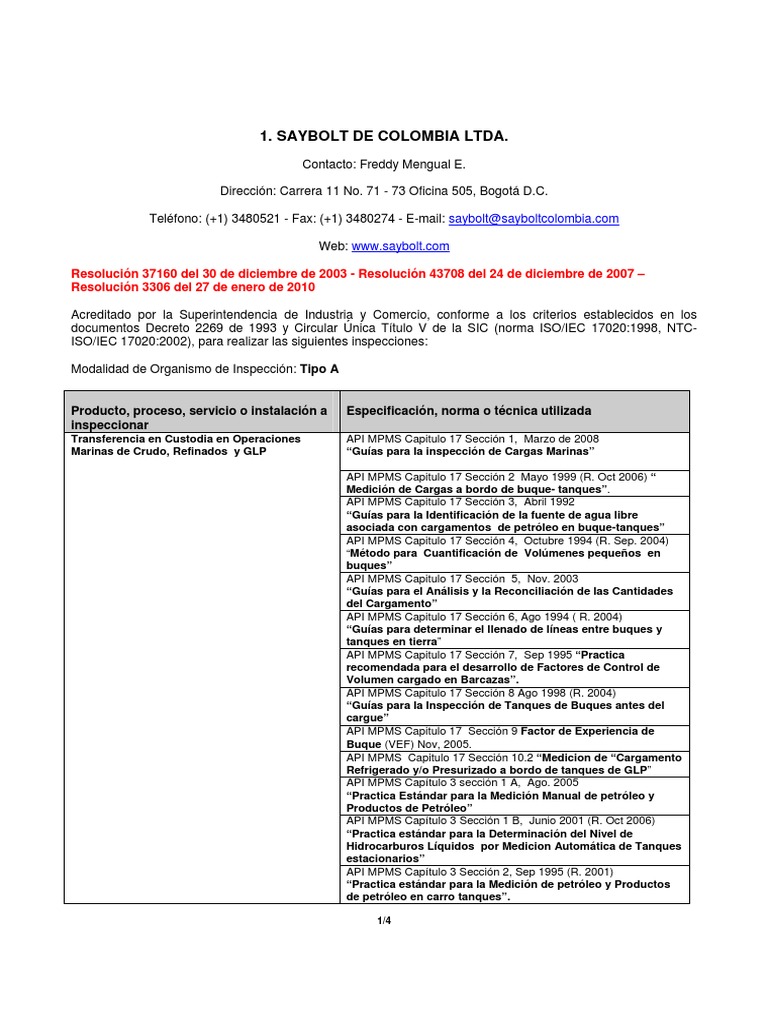Normas API.pdf | Petróleo | Química
