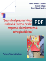 "Desarrollo Del Pensamiento Lógico-Matemático EN LA EDUCACIÓN PARVULARIA PDF