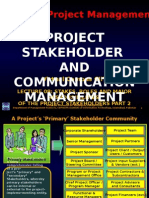 Project Stakeholder AND Communication Management