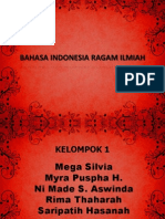 Bahasa Indonesia Ragam Ilmiah