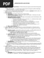 Administrative Law Outline
