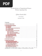 An Introduction To Computational Finance Without Agonizing Pain