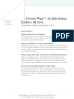 The Forrester Wave™: Big Data Hadoop Solutions, Q1 2014: Key Takeaways