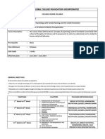 College Course Syllabus in Psychology - Final v1