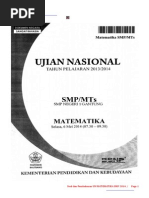 Download Soal Dan Pembahasan Un Matematika Smp 2014 Paket 1 by smpn1gantung SN244050827 doc pdf