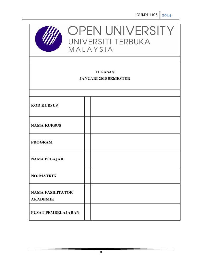 ASSIGNMENT - Awang Pendidikan Jarak Jauh OUM | PDF