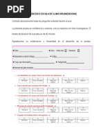 Download PRUEBA EDCO ESCALA DE CLIMA ORGANIZACIONALpdf by Claude Llano SN244053866 doc pdf