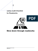 Safety Audit Checklist for Roadworks