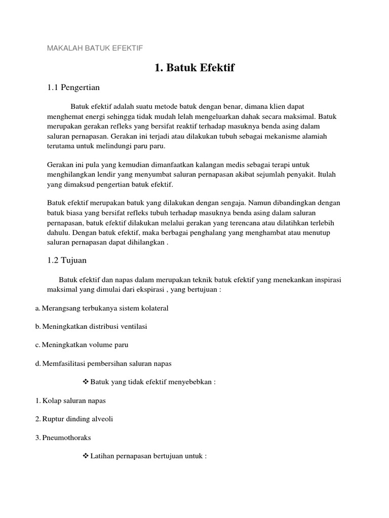 MAKALAH BATUK EFEKTIF docx MAKALAH BATUK EFEKTIF docx