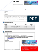 Pesanan Pengiklanan Info Desa