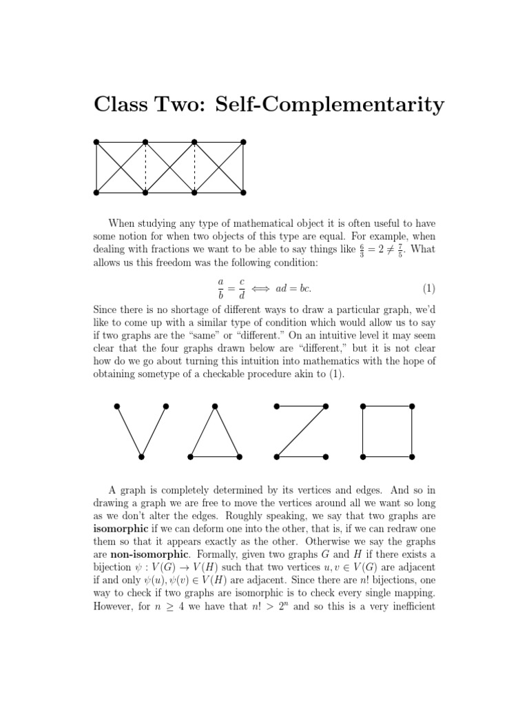 Isomorphic Graphs Pdf Vertex Graph Theory Mathematical Relations