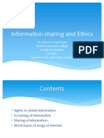 Ethics of Information Sharing