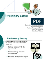 5 Preliminary Survey