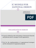 Basic Models for Organizational Design[1]