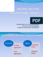 Words Civil Engineering