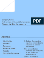 Apresentação de Financial Performance