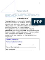 Introduction Totransportation