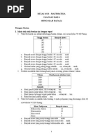 Soal Matematika Kelas 6 SD Semester I - Ulangan Bab 4 Mengolah Data (I)