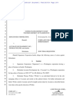 1.01 Signatours Corporation v Accurate Development Complaint