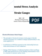 Experimental Stress Analysis Strain Gauges: Mechanical Engineering Amrita Vishwavidyapeetham