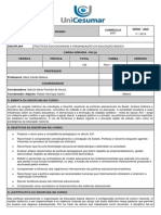 Plano de Ensino (2014 - 52) - POLÍTICAS EDUCACIONAIS E ORGANIZAÇÃO DA EDUCAÇÃO BÁSICA PDF