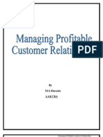 Managing Profitable Customer Relationship