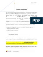 Https WWW - Conviasa.aero Formatos CARTA COMPROMISO WEB 2012 PDF