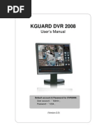 Kguard Dvr2008 en Manual (With Ivs&Pos&Ddns) v2.0