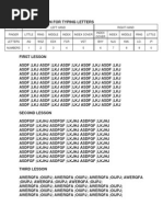 English Typing Practice Lessons PDF | PDF