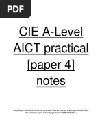 CIE AICT Paper 4 Notes