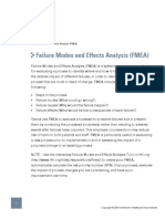 Failure Modes and Effects Analysis (FMEA)