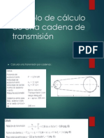 Calculo Cadena Rodillos