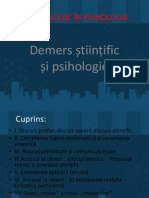 Demers Stiintific Si Psihologie