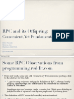 RPC and its Offspring
