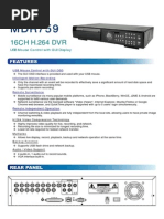 Avtech MDR759 DVR (16CH) PDF