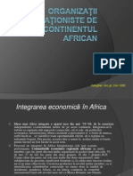 Calugher Ion - Gr. Con1203.Organizații Integraționiste de Pe Continentul African