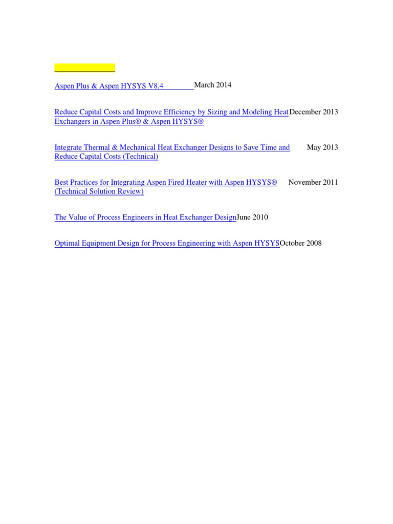 Aspen HYSYS Dynamics | PDF | Oil Refinery | Natural Gas