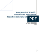 Management of Scientific Research and Development Projects PDF