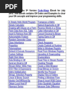 Download 50 Net C CSharp Tutorial Programs Version 5 - July 2013 - code-kingspdf by Mike SN244166688 doc pdf