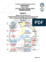 Boletin Numero 1 Liga Nacional Superior de Futbol de Salon, Zona Central 2014