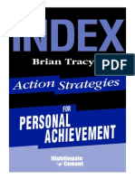 Brian Tracy's Strategies for Achievement Personal Action Index