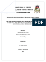 Factores de Riesgo y Prevalencia de Fibromialgia en Personas Mayores de 18 Años Mediante La Aplicación Del Cuestionario Copcord en La Ciudad de Cuenca 2014