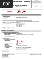 MSDS Acetylene | PDF | Oxygen | Fires