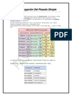 Conjugación Del Pasado Simple
