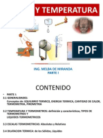 Calor y temperatura: conceptos, escalas y dilatación térmica