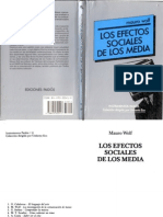 Mauro Wolf - Los Efectos Sociales de Los Media