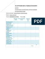 Evaluación de Actitudes en El Trabajo en Equipo PDF