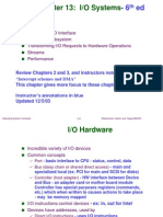 I/O Systems Chapter from Operating System Concepts Textbook