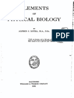 Alfred J Lotka Elements of Physical Biology 1956