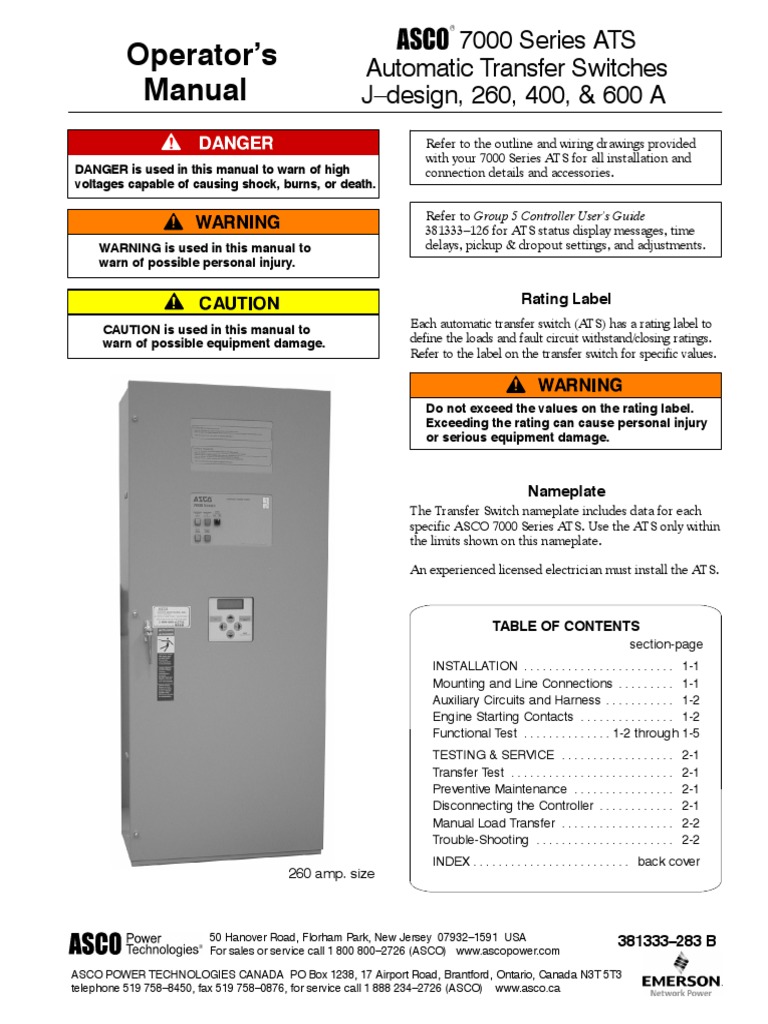 Asco 7000 Series Ats Wiring Diagram - 23
